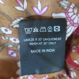 Isabel Marant Etoile Maiwenn Tiered Mini Dress Ochre Floral Print Cotton Size 34