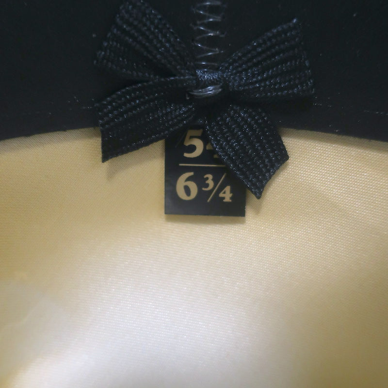 Stetson x Kemo Sabe Snake-Band Feathered Cowboy Hat Black 6x Fur Felt Size 54