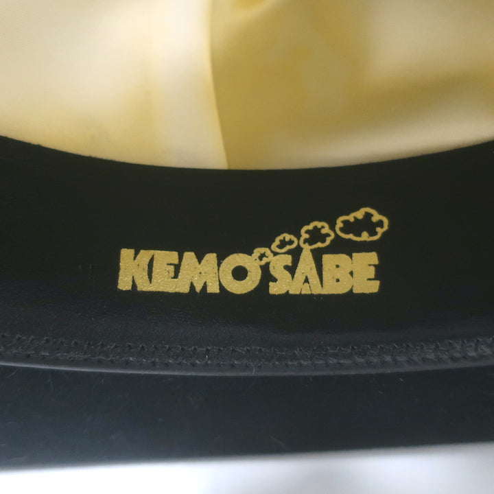 Stetson x Kemo Sabe Snake-Band Feathered Cowboy Hat Black 6x Fur Felt Size 54