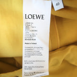 Loewe Colorblock Cutout Midi Dress Marigold Linen-Silk Size 40