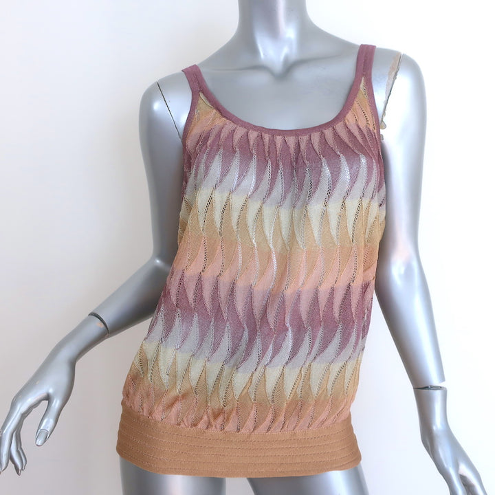 Missoni Wavy Top Rayon tank Sz 46, front