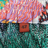 Missoni Mare Coverup Shorts Purple/Green Lurex Knit Size 42