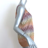 Missoni Wavy Knit Tank Top Multicolor Rayon Size 46