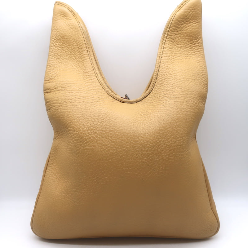Hermes Massai 32 Hobo Bag Beige Clemence Leather