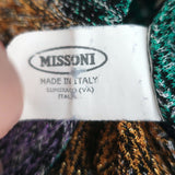 Missoni Mare Coverup Shorts Purple/Green Lurex Knit Size 42