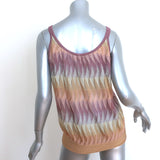 Missoni Wavy Knit Tank Top Multicolor Rayon Size 46