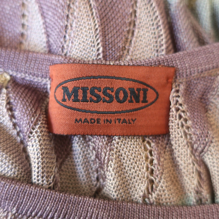 Missoni Wavy Top Rayon tank Sz 46, back view