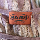 Missoni Wavy Knit Tank Top Multicolor Rayon Size 46