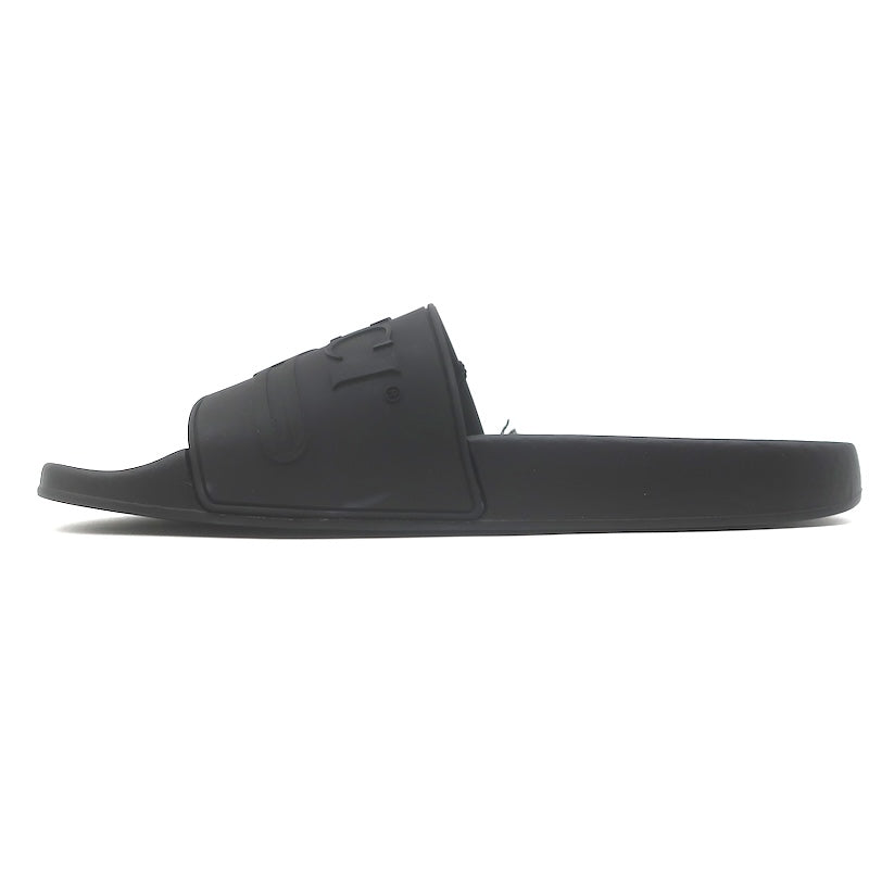 Gucci Pursuit Logo Pool Slide Sandals Black Size 39 NEW