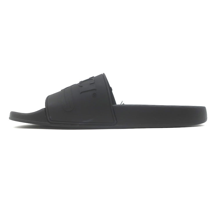 Gucci Pursuit Logo Pool Slide Sandals Black Size 39 NEW