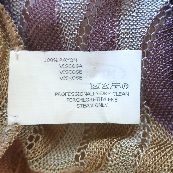 Missoni Wavy Top Rayon tank Sz 46, label