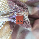 Missoni Wavy Knit Tank Top Multicolor Rayon Size 46