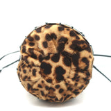 Tomasini Lucile Mini Bucket Bag Leopard Print Calf Hair Crossbody