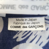 Comme des Garcons Hawaii Print Midi Shirt Dress Blue/White Size Extra Small