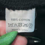 Dries Van Noten black floral-embroidered hoodie sweatshirt — authentic pre-owned, gently worn luxury piece