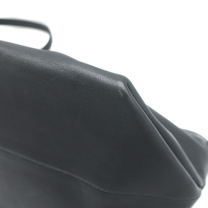 Khaite Adeline Envelope Crossbody Bag Black Leather