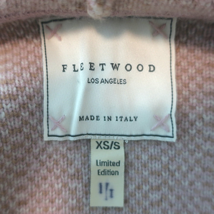 Fleetwood LA Stevie cashmere hooded blanket cardigan in soft pink — pre-owned, authentic luxury knit