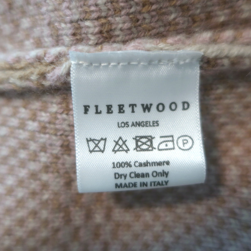 Authenticated pre-owned Fleetwood LA Stevie cashmere hooded blanket cardigan in soft pink, size XS/S
