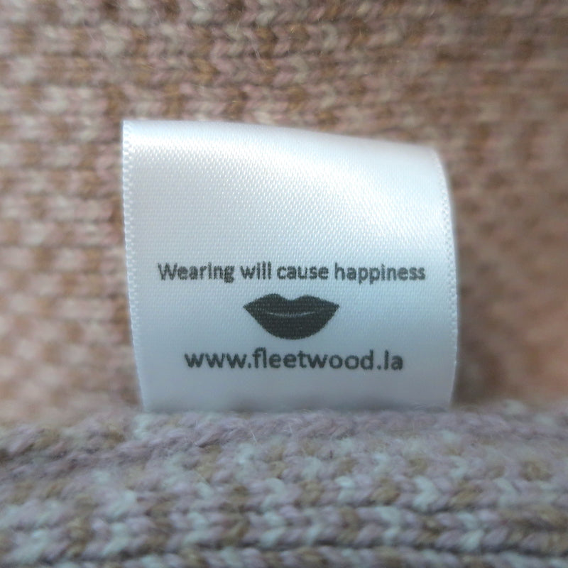 Fleetwood LA Stevie cashmere hooded blanket cardigan in soft pink, pre-owned, authentic luxury knit