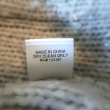 Michelle Mason Faux Pearl-Embellished Cardigan Gray Wool-Blend Size Petite