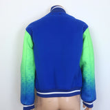 Louis Vuitton  Virgil Abloh Taurillon Gradient Varsity Jacket Blue/Green Size 52 Unisex
