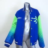 Louis Vuitton  Virgil Abloh Taurillon Gradient Varsity Jacket Blue/Green Size 52 Unisex