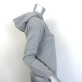 Authentic pre-owned Celine logo hoodie in heather gray cotton-cashmere, gently worn luxury.