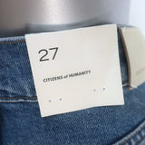 Citizens of Humanity Blaine Horsebit Straight-Leg Jeans Alma Wash Size 27 NEW