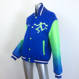 Louis Vuitton  Virgil Abloh Taurillon Gradient Varsity Jacket Blue/Green Size 52 Unisex