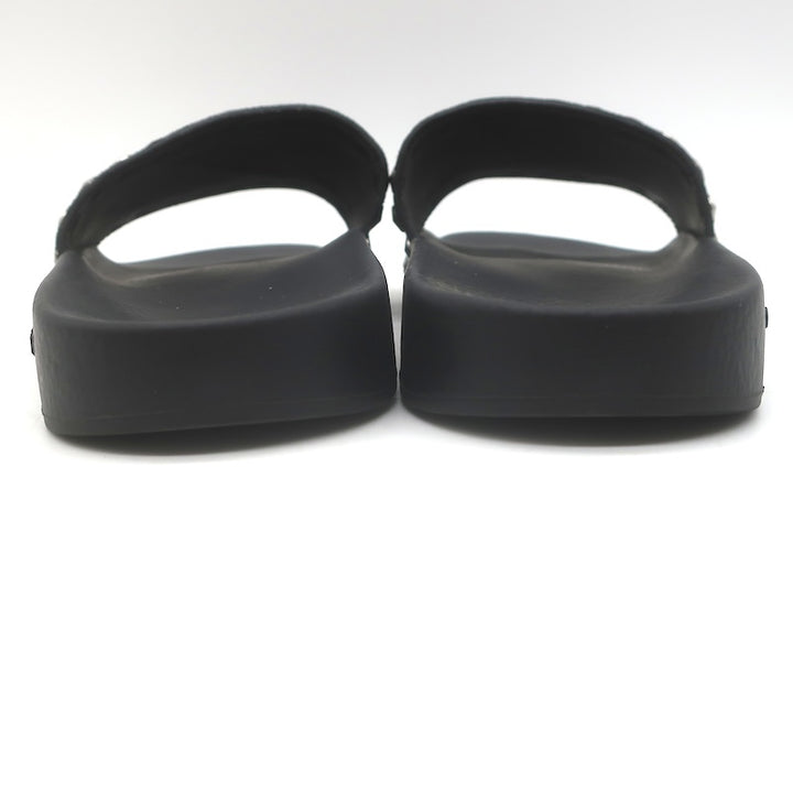 Givenchy Studded Suede Pool Slide Sandals Black Size 39