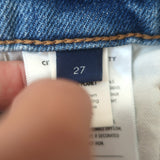 Citizens of Humanity Blaine Horsebit Straight-Leg Jeans Alma Wash Size 27 NEW