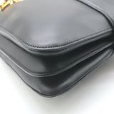 Bottega Veneta Mount Chain-Strap Shoulder Bag Black Leather NEW