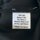 Helena Quinn Matching Pajamas Black Silk Charmeuse Size Medium/Large