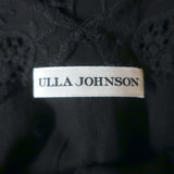 Ulla Johnson Nell Sleeveless Dress Black Embroidered Cotton Size 2