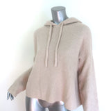 Jenni Kayne Cashmere Fisherman Hoodie Sweater Oatmeal Size Small