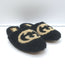 Gucci Eileen Interlocking GG Shearling Slippers Black Size 36.5 Flat Mules