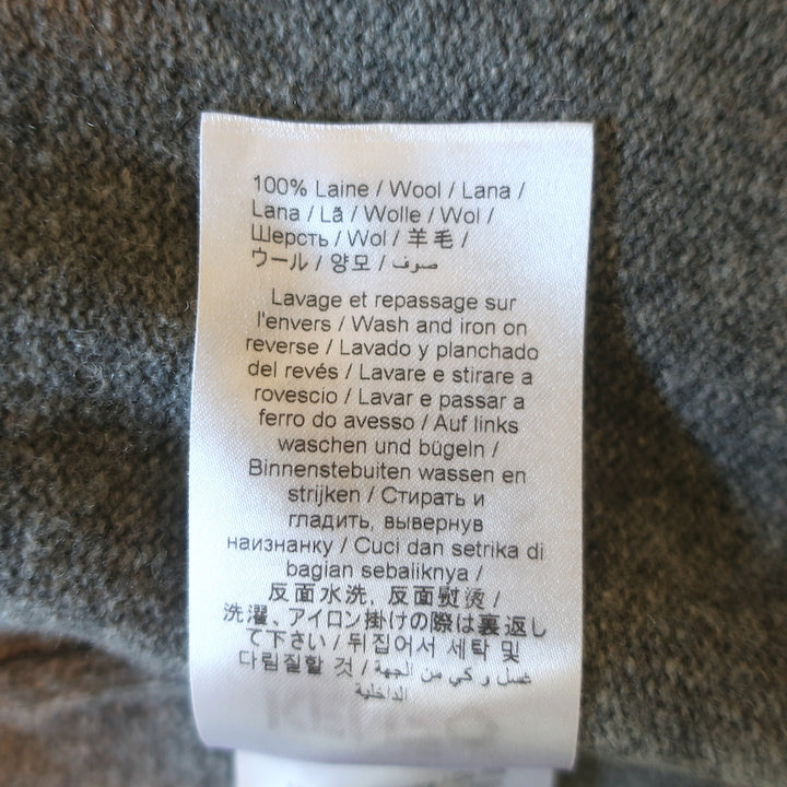 KENZO Boke Flower Crewneck Sweater Gray Wool Size Extra Large
