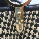 Louis Vuitton Limited Edition Capucines MM Woven Raffia Bag Beige/Black