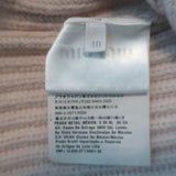 Miu Miu authentic light-pink cashmere sweater with crystal and faux-pearl embellishment, pre-owned, size 40