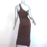 AFRM x Revolve Sloane One Shoulder Midi Dress Cappuccino Size Extra Small NEW