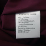 Marchesa Notte Ombre Glitter Tulle Dress Wine Size 6 Sleeveless V-Neck