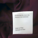 Marchesa Notte Ombre Glitter Tulle Dress Wine Size 6 Sleeveless V-Neck