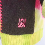 FRAME x Julia Sarr-Jamois Tie Dye Cashmere Cardigan Lime Multi Size Small