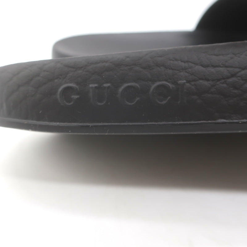 Gucci Pursuit GG Matelasse Pool Slide Sandals Black Size 39 NEW