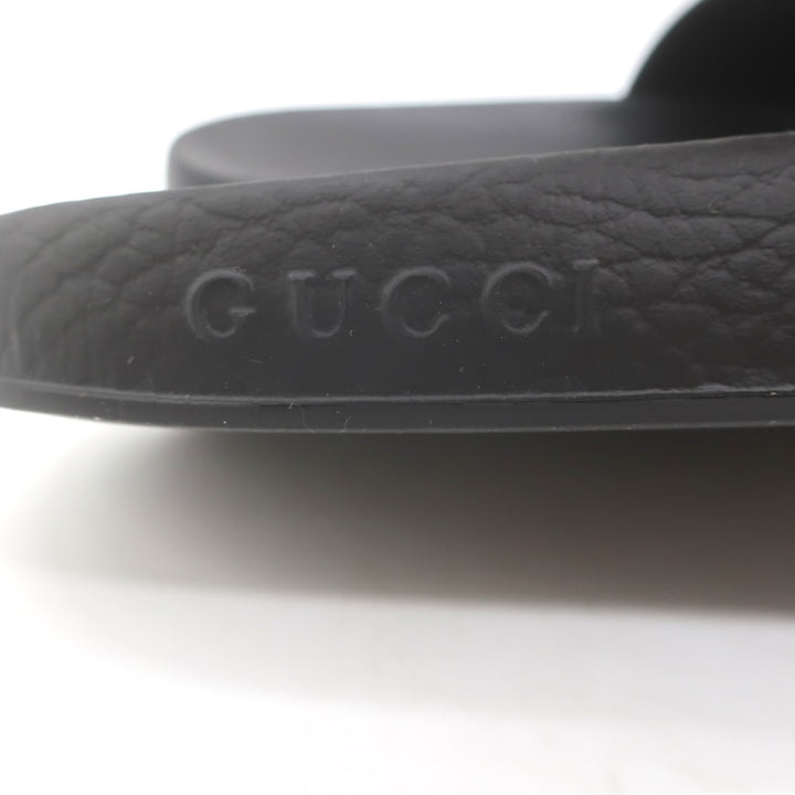 Gucci Pursuit GG Matelasse Pool Slide Sandals Black Size 39 NEW