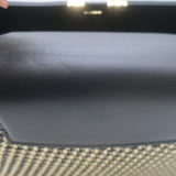 Louis Vuitton Limited Edition Capucines MM Woven Raffia Bag Beige/Black