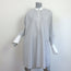 Rosetta Getty Long Sleeve Shirtdress White Printed Cotton Size 6
