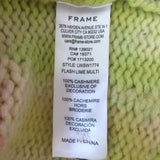 FRAME x Julia Sarr-Jamois Tie Dye Cashmere Cardigan Lime Multi Size Small