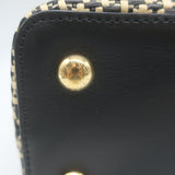 Louis Vuitton Limited Edition Capucines MM Woven Raffia Bag Beige/Black