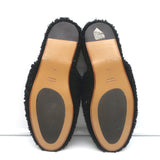 Gucci Eileen Interlocking GG Shearling Slippers Black Size 36.5 Flat Mules